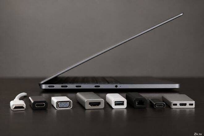эволюция разъёмов MacBook