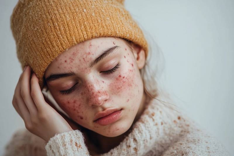 Ученые назвали причину появления прыщей